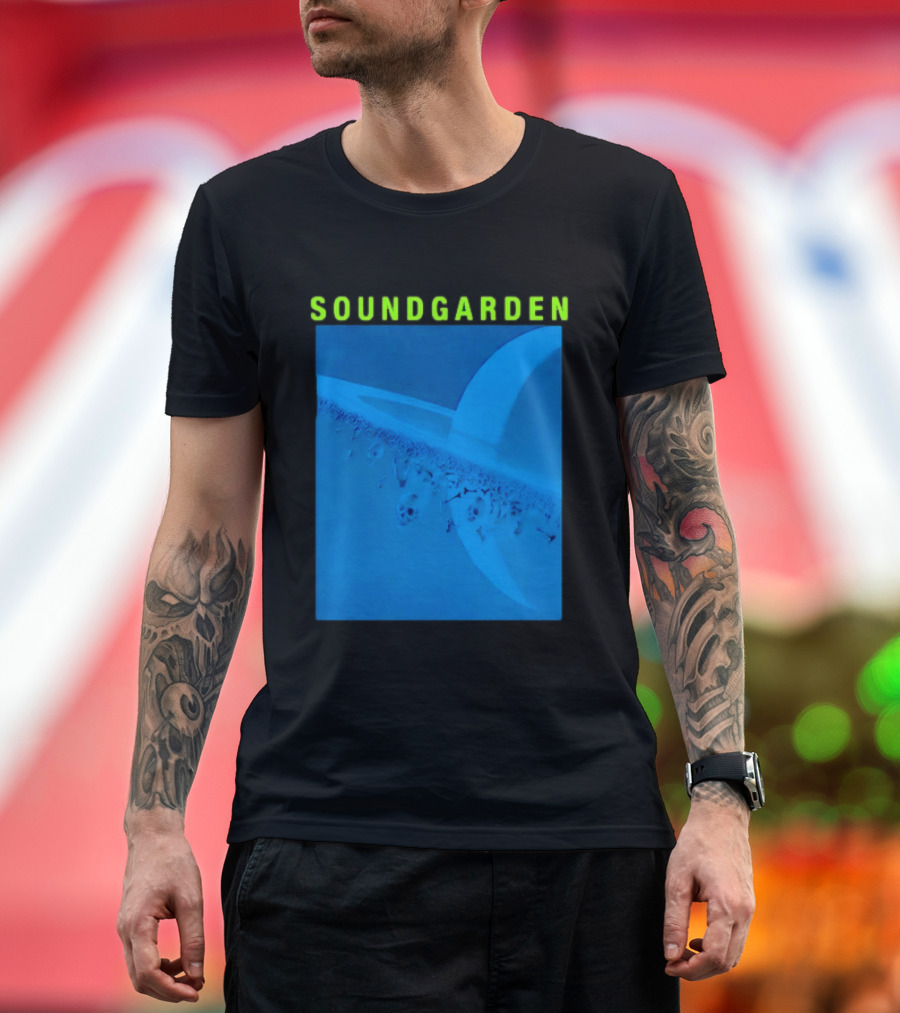 Soundgarden Superunknown Album Cover Art Blue Skull Scene T-Shirt