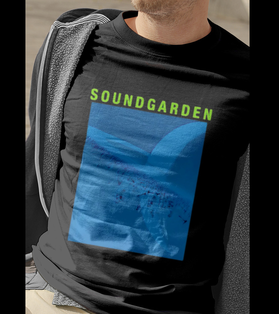 Soundgarden Superunknown Album Cover Art Blue Skull Scene T-Shirt