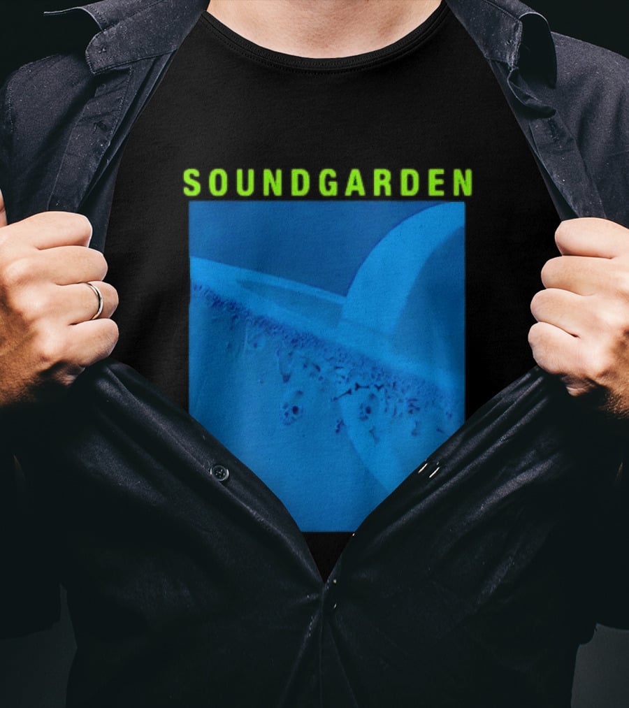 Soundgarden Superunknown Album Cover Art Blue Skull Scene T-Shirt