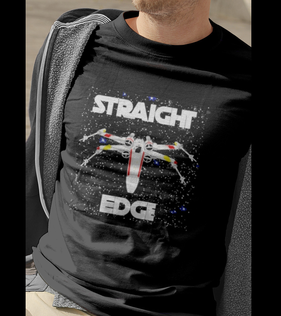 Straight Edge X Wing Starfighter Star Wars T-Shirt