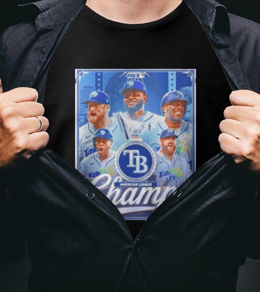 Tampa Bay Rays American League Champs Fox MLB T-Shirt