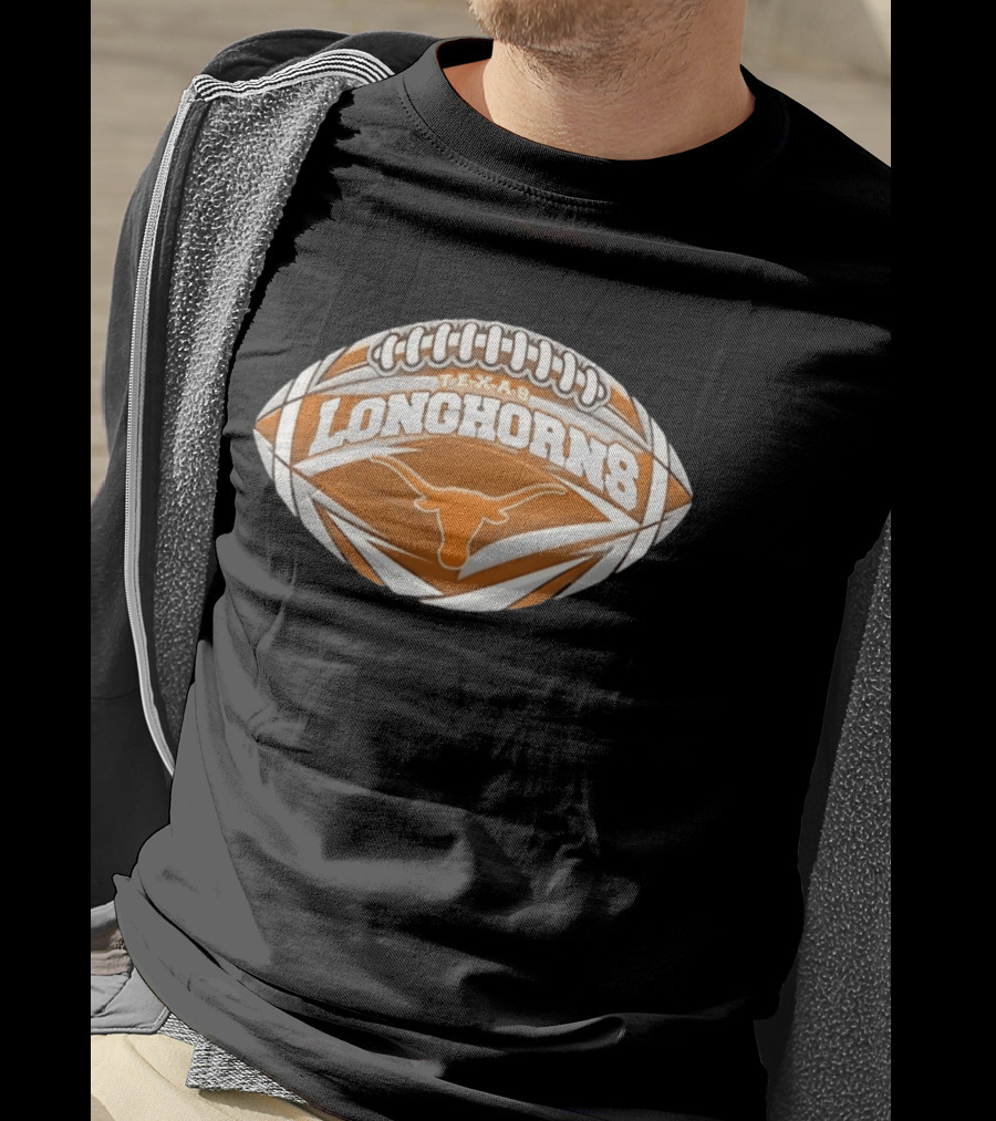 Texas Longhorns Football NCAA Oval Longhorn T-Shirt