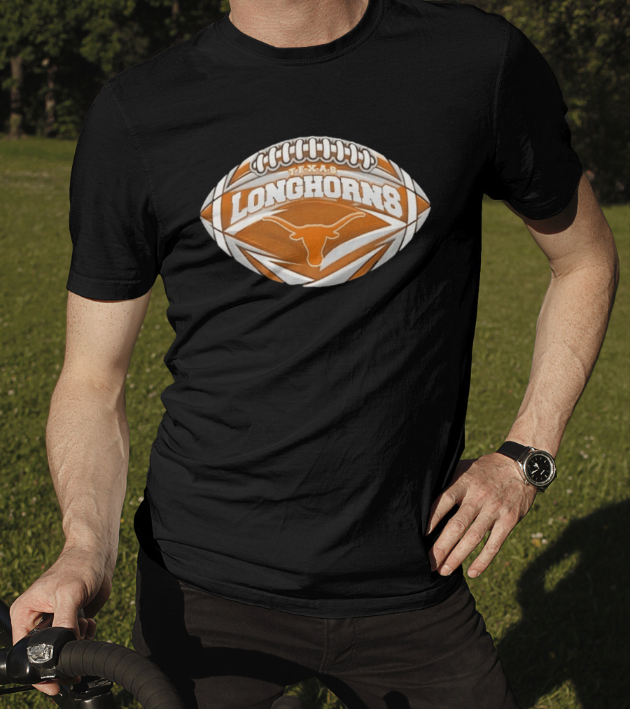 Texas Longhorns Football NCAA Oval Longhorn T-Shirt