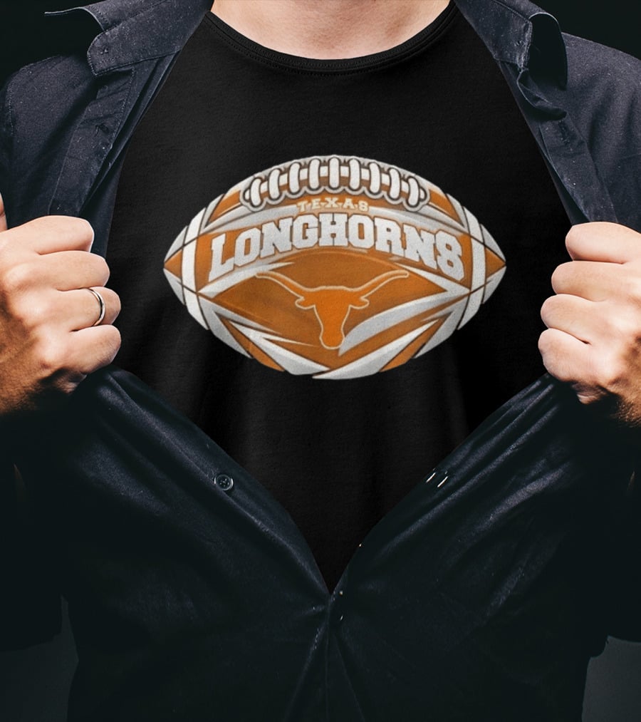 Texas Longhorns Football NCAA Oval Longhorn T-Shirt