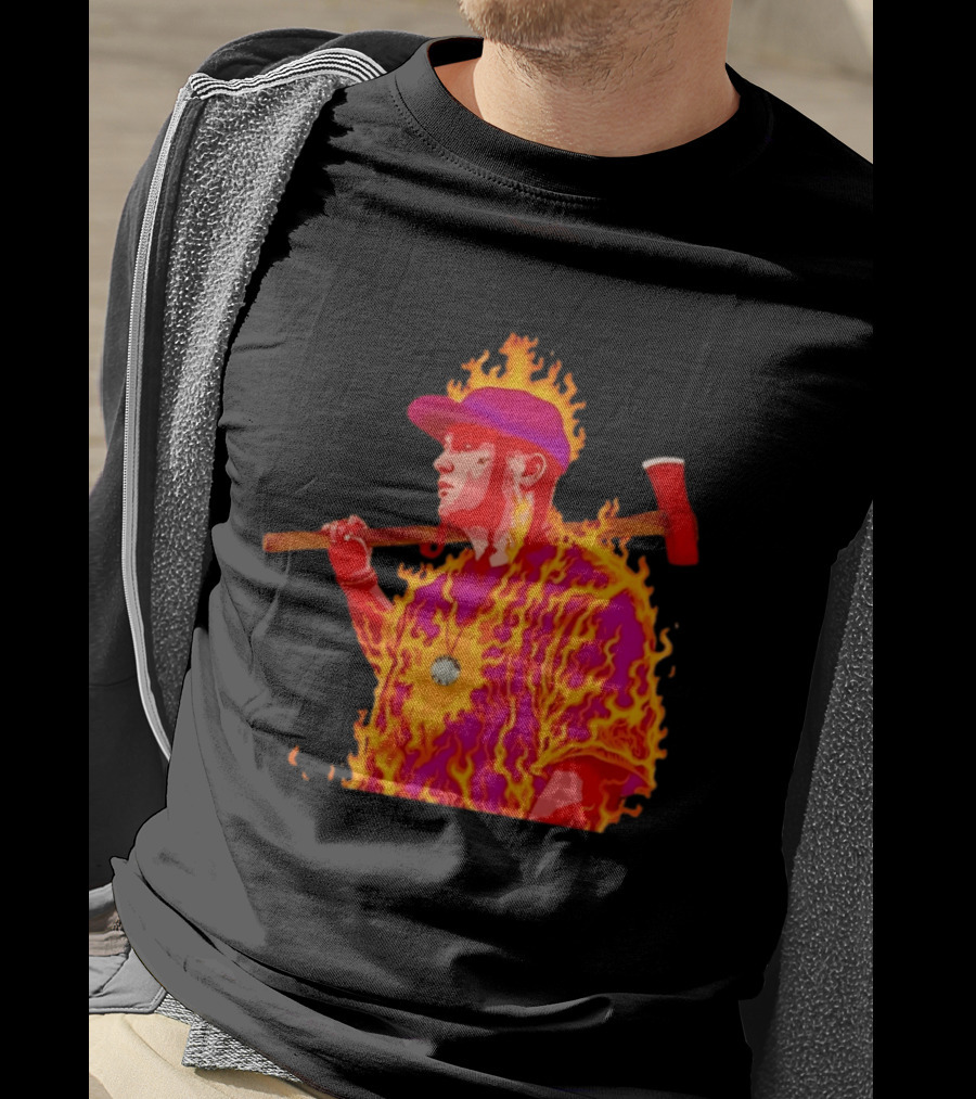 Trippie Redd Flaming Axe Fiery Rap T-Shirt