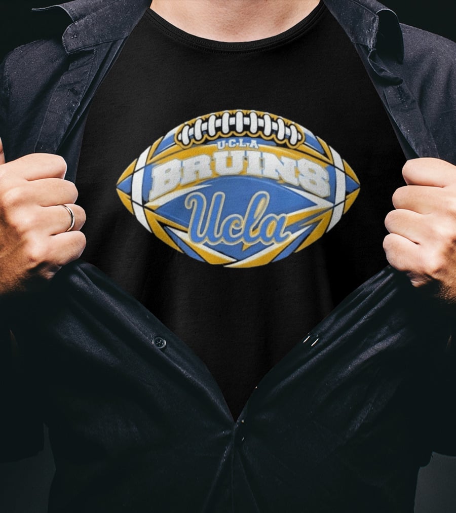 UCLA Bruins Football NCAA Oval Shape Ucla T-Shirt
