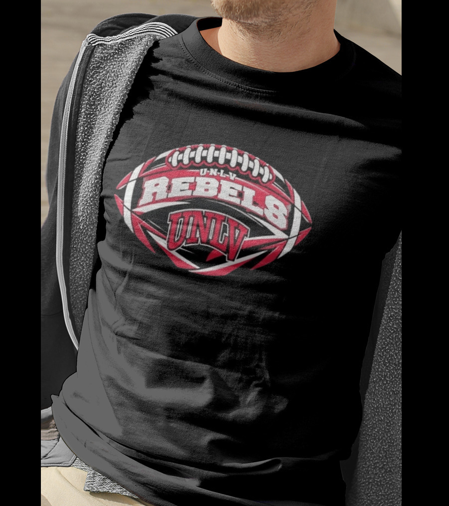 UNLV Rebels NCAA Football Oval UNLV Rebels T-Shirt