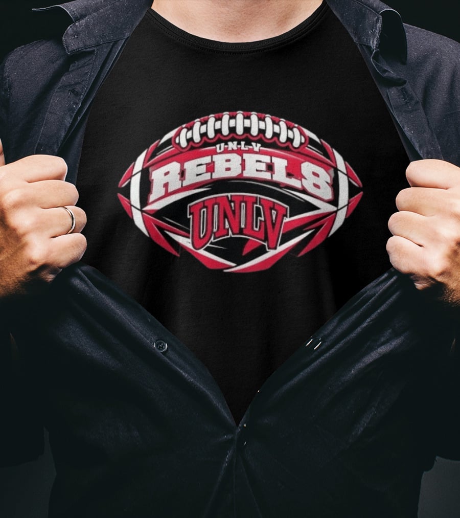 UNLV Rebels NCAA Football Oval UNLV Rebels T-Shirt