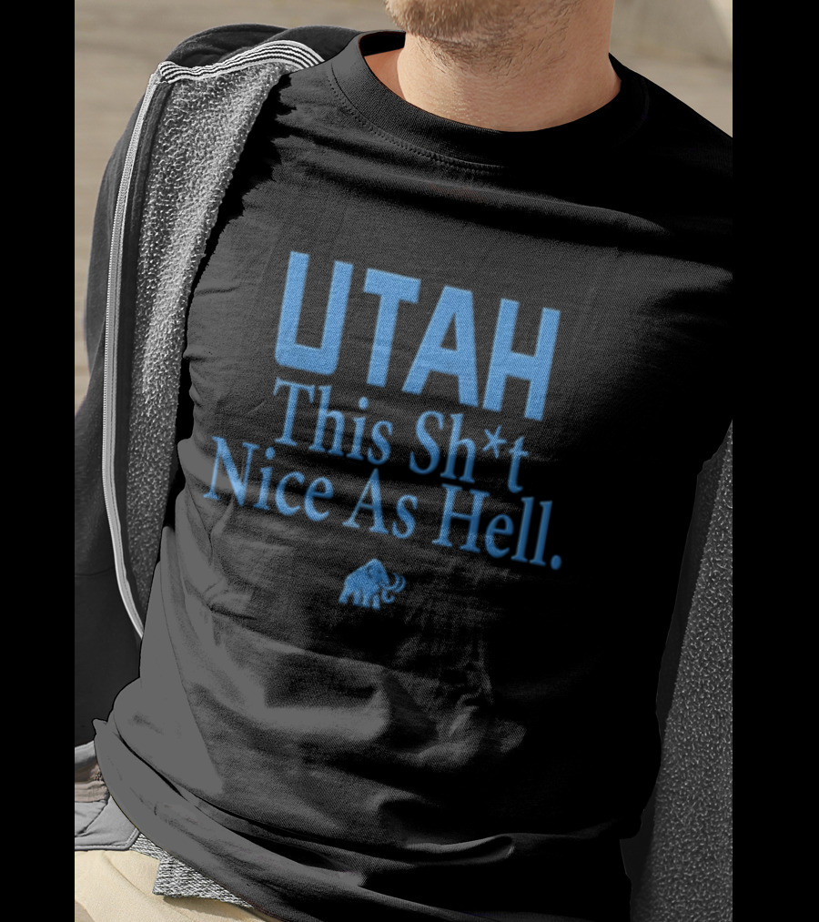 Utah This Sh*t Nice As Hell Light Blue Elephant T-Shirt