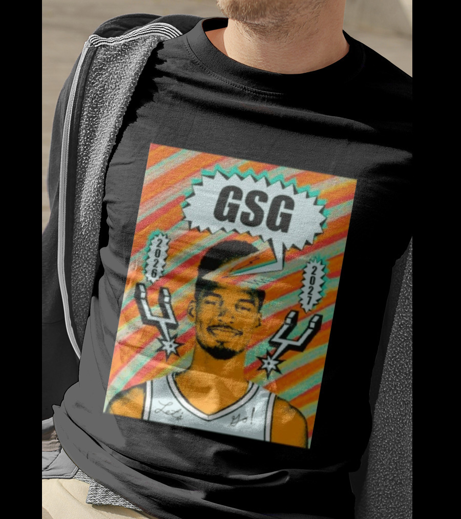 Victor Wembanyama GSG San Antonio Spurs 2026 2027 Let's Go T-Shirt