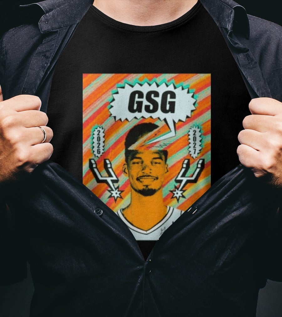 Victor Wembanyama GSG San Antonio Spurs 2026 2027 Let's Go T-Shirt