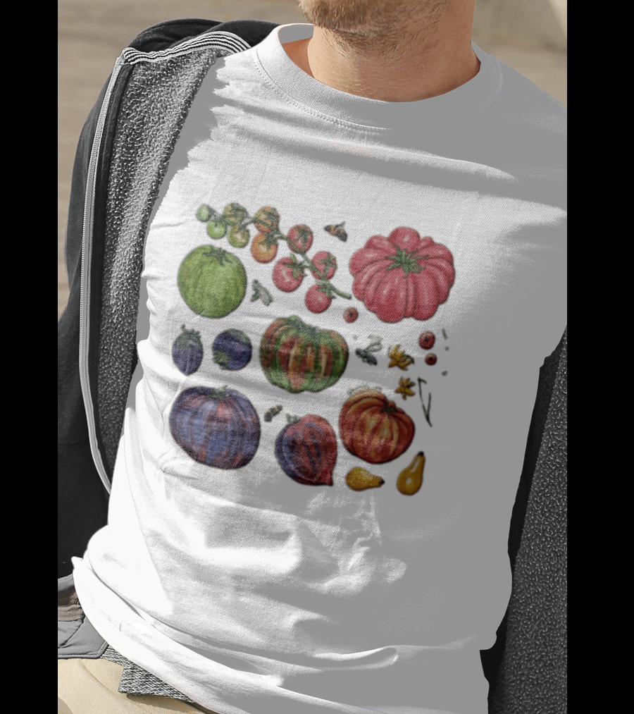 Claire Baldwin Liberty Heirloom Tomatoes Variety T-Shirt