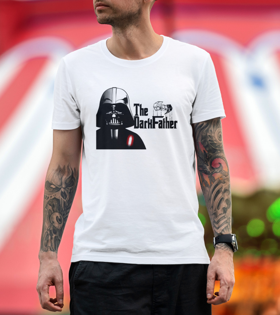 The Darth Father Star Wars Sith Lord And TIE Fighter T-Shirt