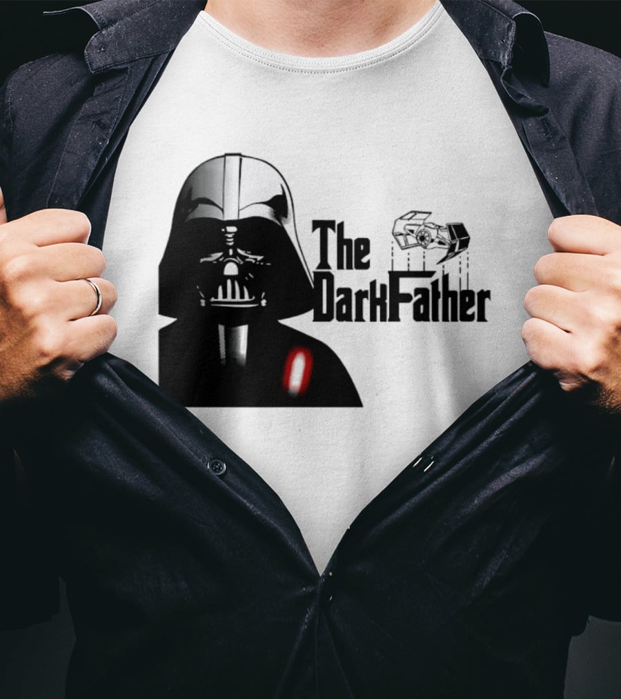 The Darth Father Star Wars Sith Lord And TIE Fighter T-Shirt