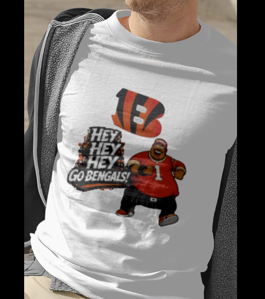 Ja Marr Chase Fat Albert Cincinnati Bengals Hey Hey Hey Go Bengals T-Shirt