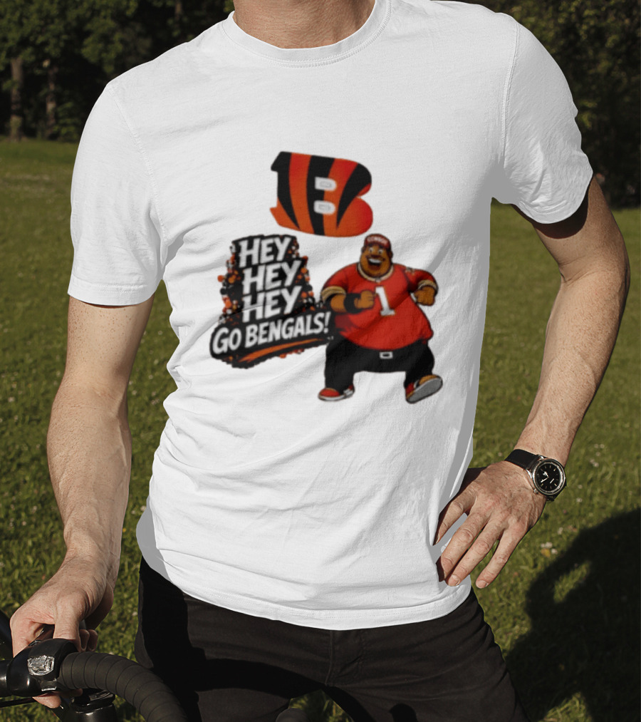 Ja Marr Chase Fat Albert Cincinnati Bengals Hey Hey Hey Go Bengals T-Shirt
