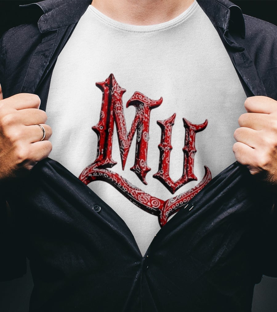 MU XXX Red Bandana Pattern Marinated Urbans T-Shirt