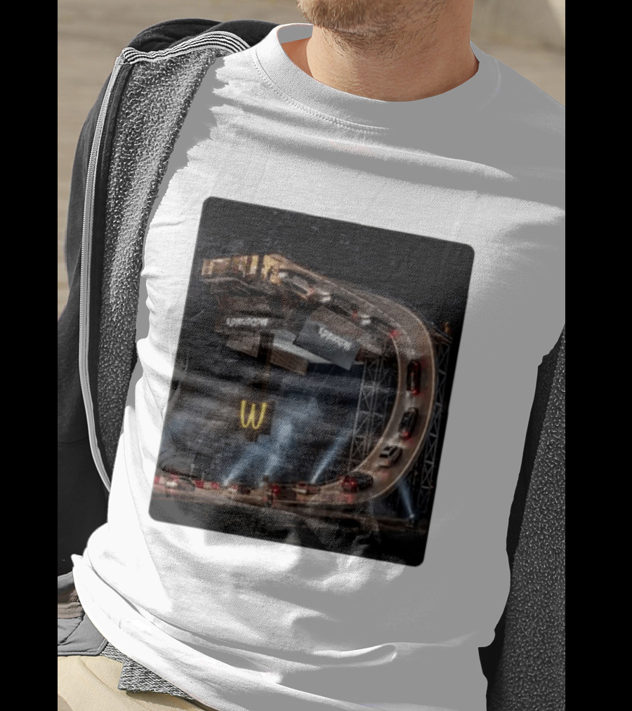 McDonald's Surreal Upside Down Drive Thru Concept Night Scene T-Shirt