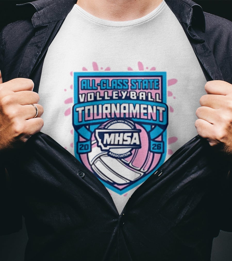 MHSA 2026 All Class State Volleyball Tournament T-Shirt
