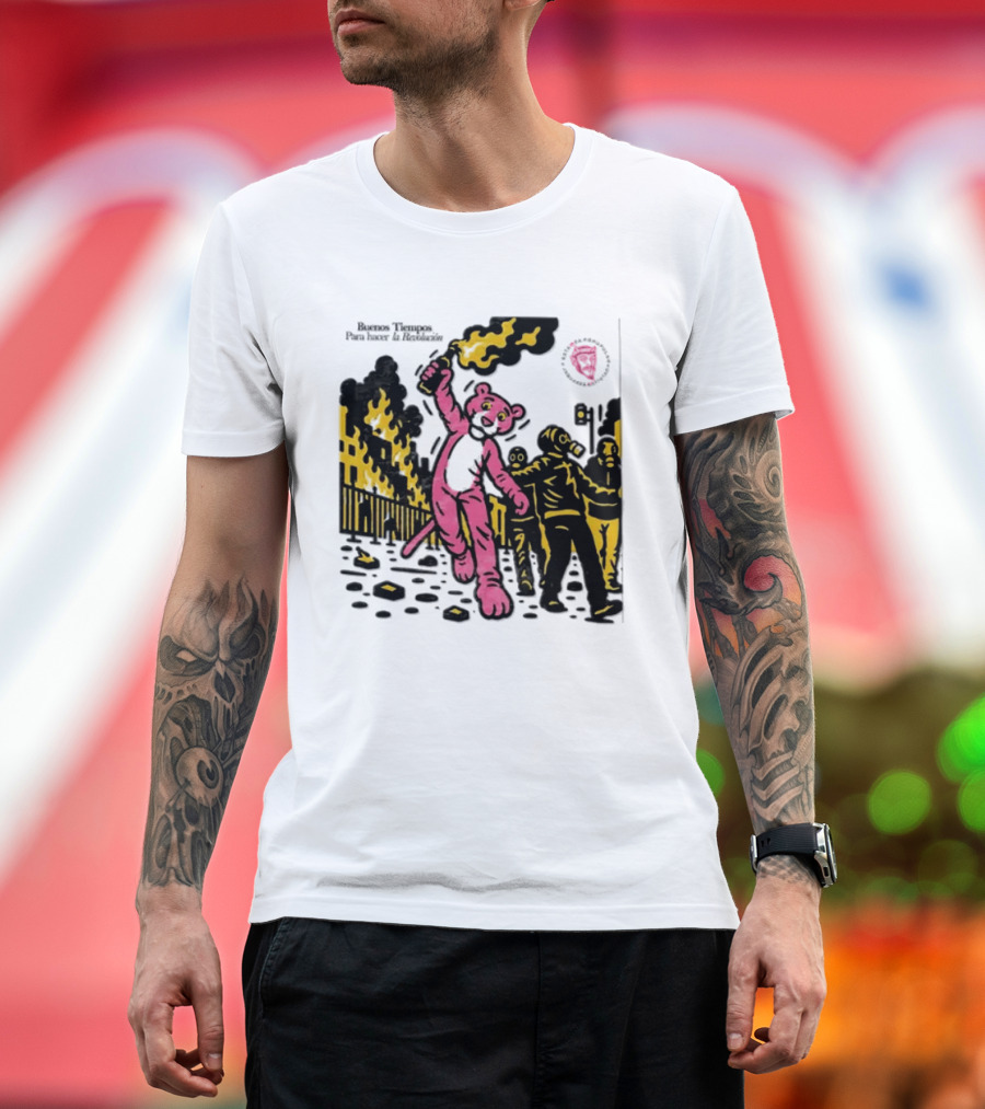 Pink Panther Buenos Tiempos Para Hacer La Revolución Riot Protest T-Shirt