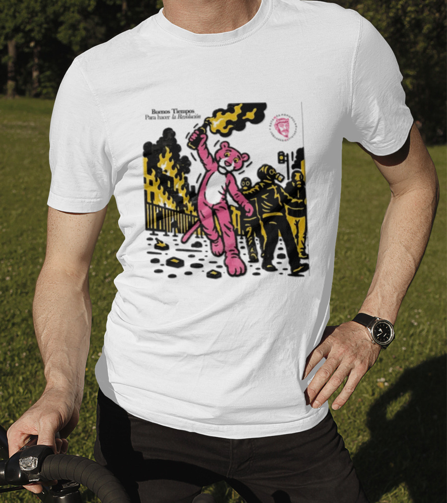 Pink Panther Buenos Tiempos Para Hacer La Revolución Riot Protest T-Shirt