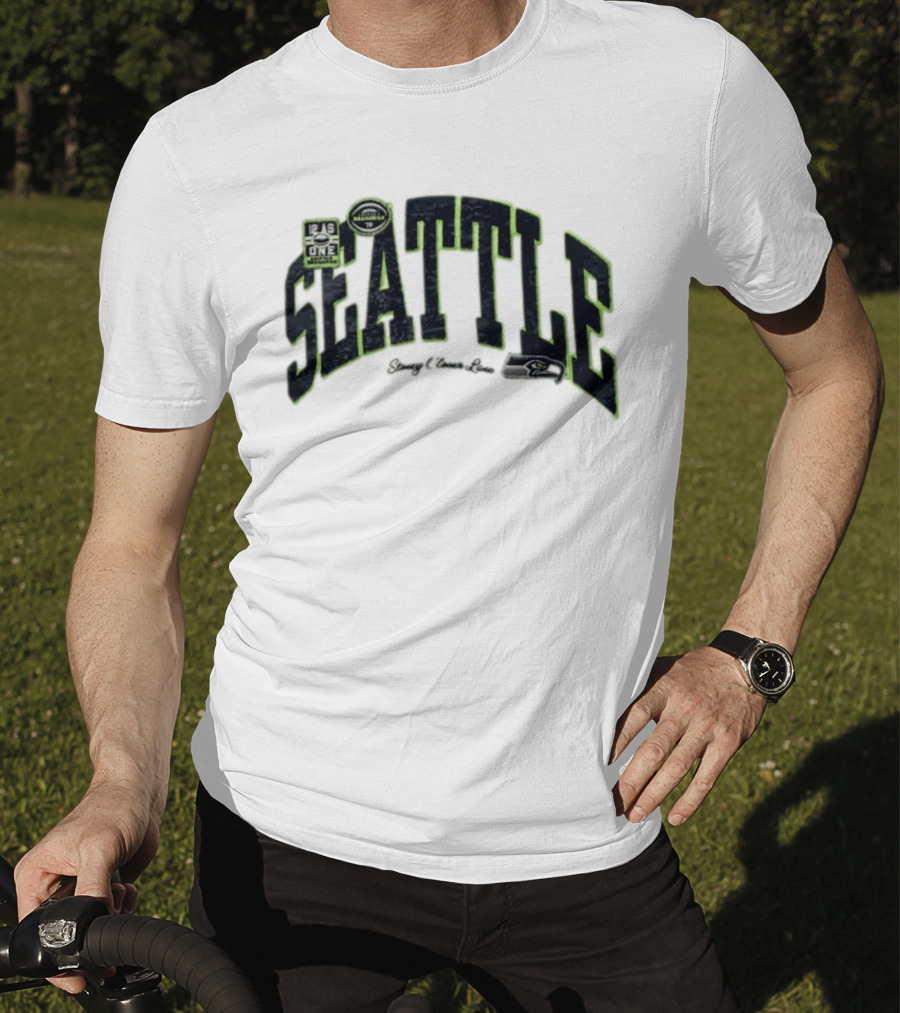 Seattle Seahawks 12 As One Stoney Clover Lane NFL Team Collaboration T-Shirt