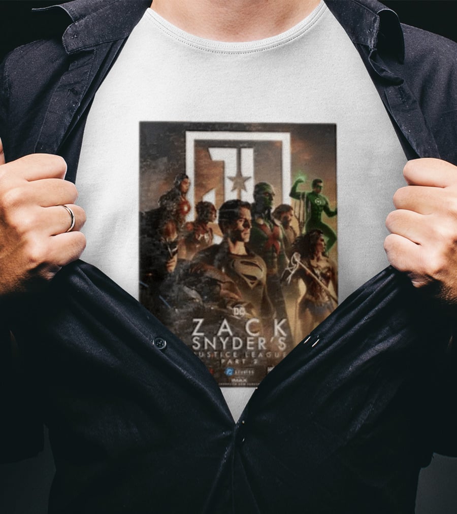 Zack Snyder's Justice League Part 2 DC Superheroes Movie Featuring Hero Lineup T-Shirt