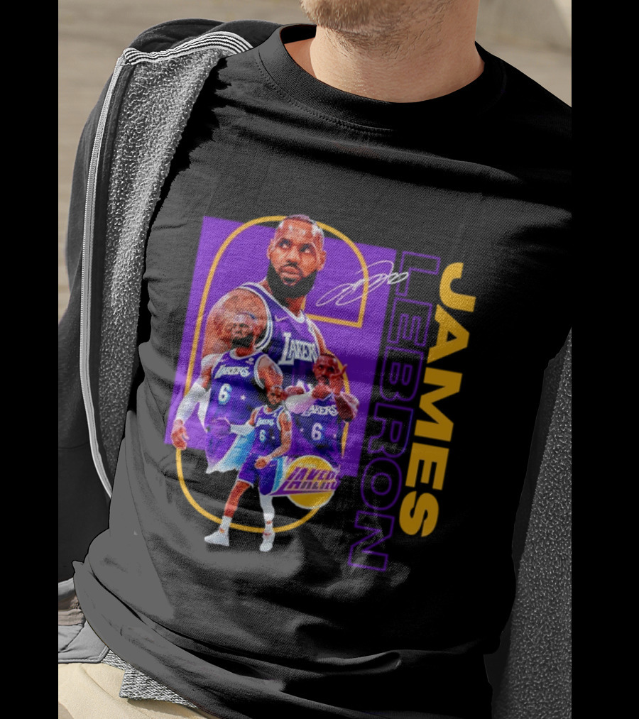 LeBron James Los Angeles Lakers 6 NBA Basketball T-Shirt