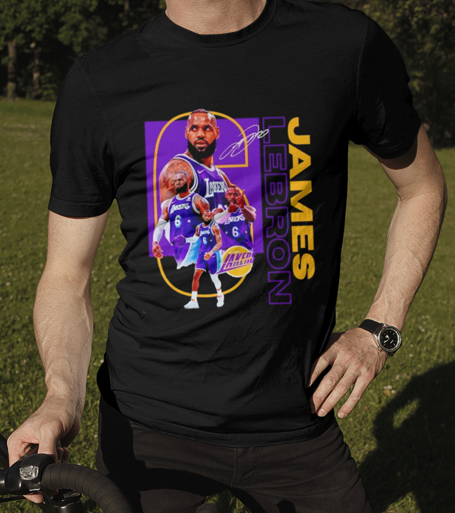 LeBron James Los Angeles Lakers 6 NBA Basketball T-Shirt