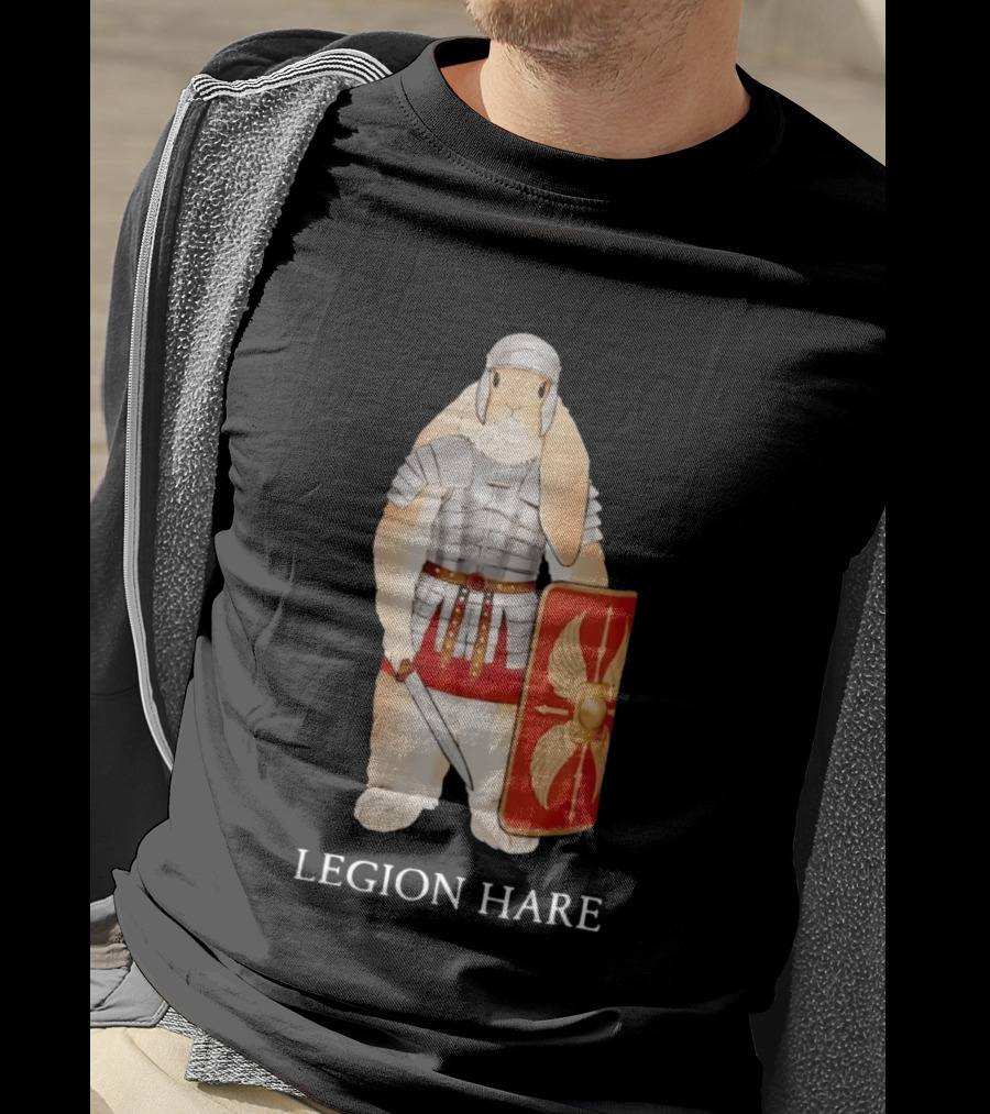 Legion Hare Roman Soldier Rabbit Warrior Bunny T-Shirt