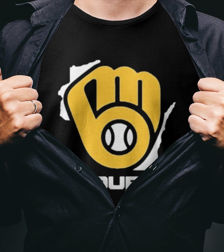 Milwaukee Brewers Win Our Way MLB Baseball Team Fist T-Shirt
