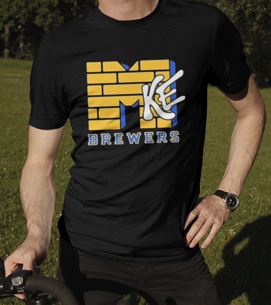 MKE Milwaukee Brewers MTV MLB Baseball T-Shirt