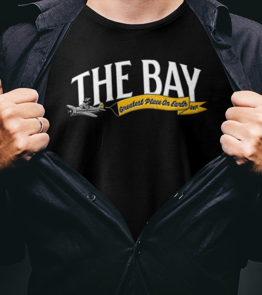 The Bay Greatest Place On Earth Goat Pilot Airplane T-Shirt
