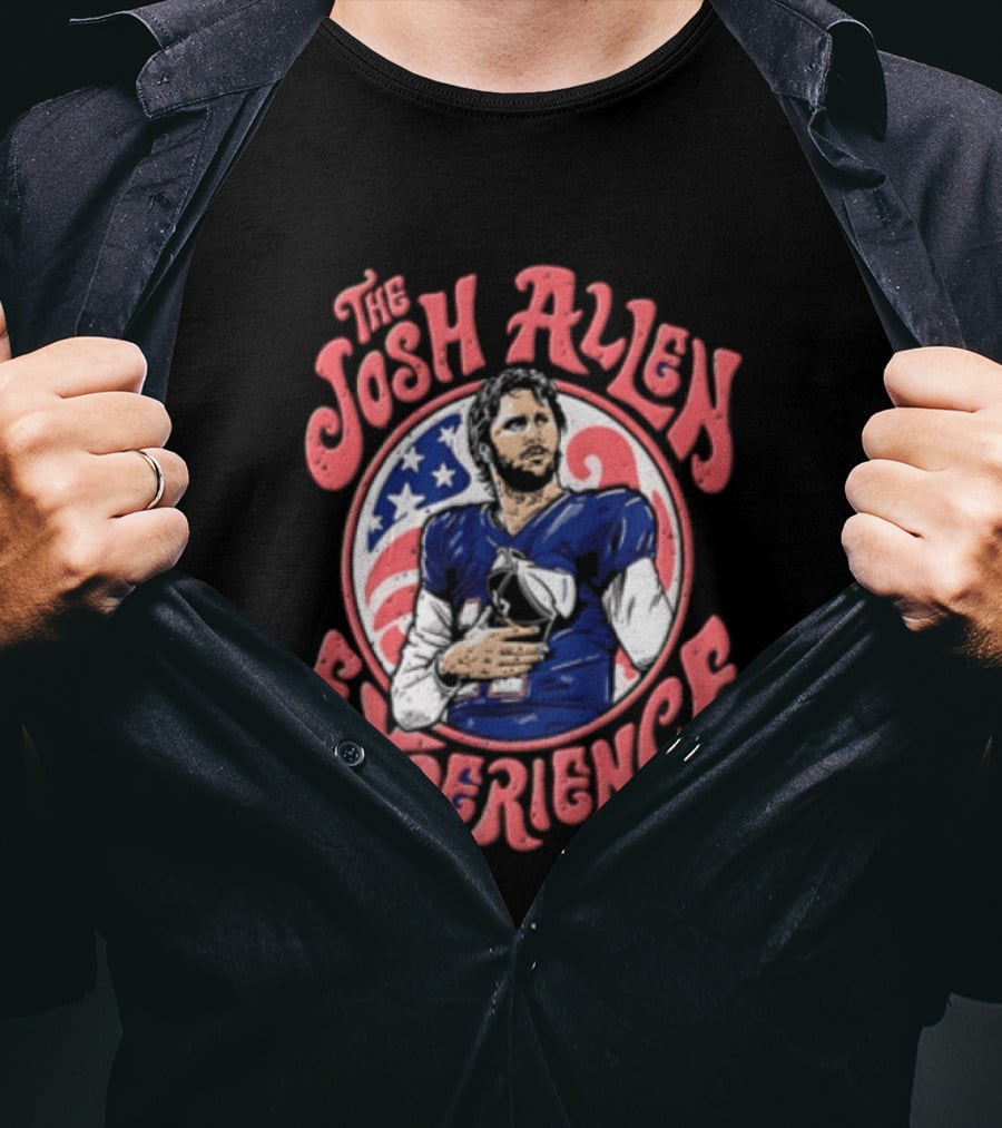Buffalo Bills The Josh Allen Experience Football Star Circle T-Shirt