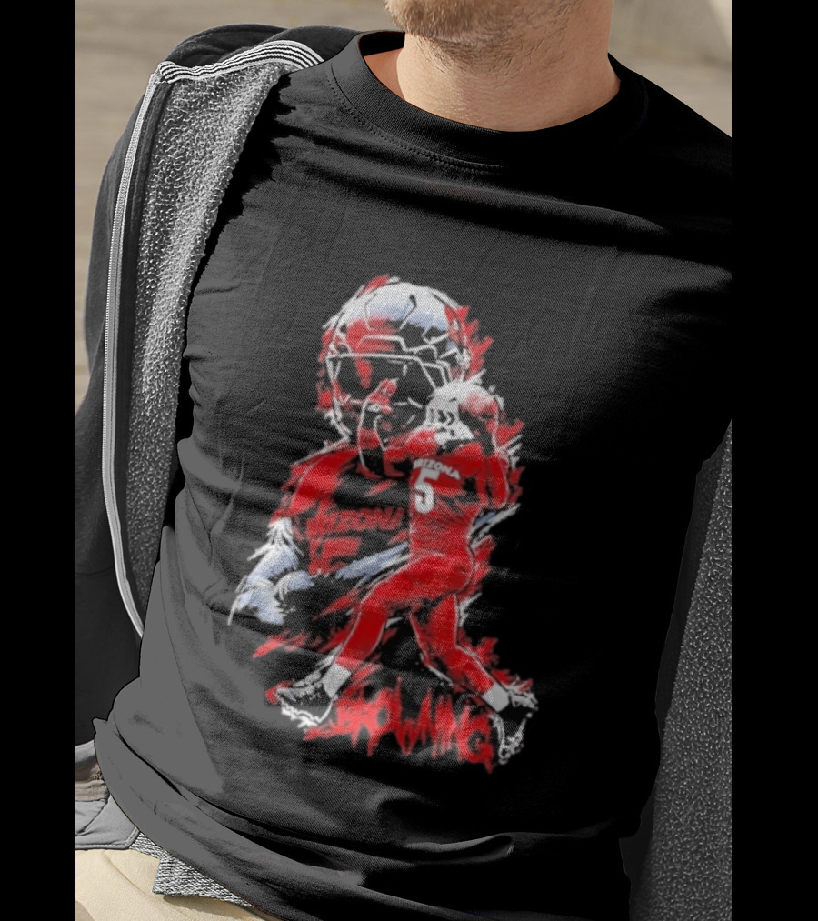 Arizona Wildcats NCAA Football Giovanni Richardson 5 Browning T-Shirt