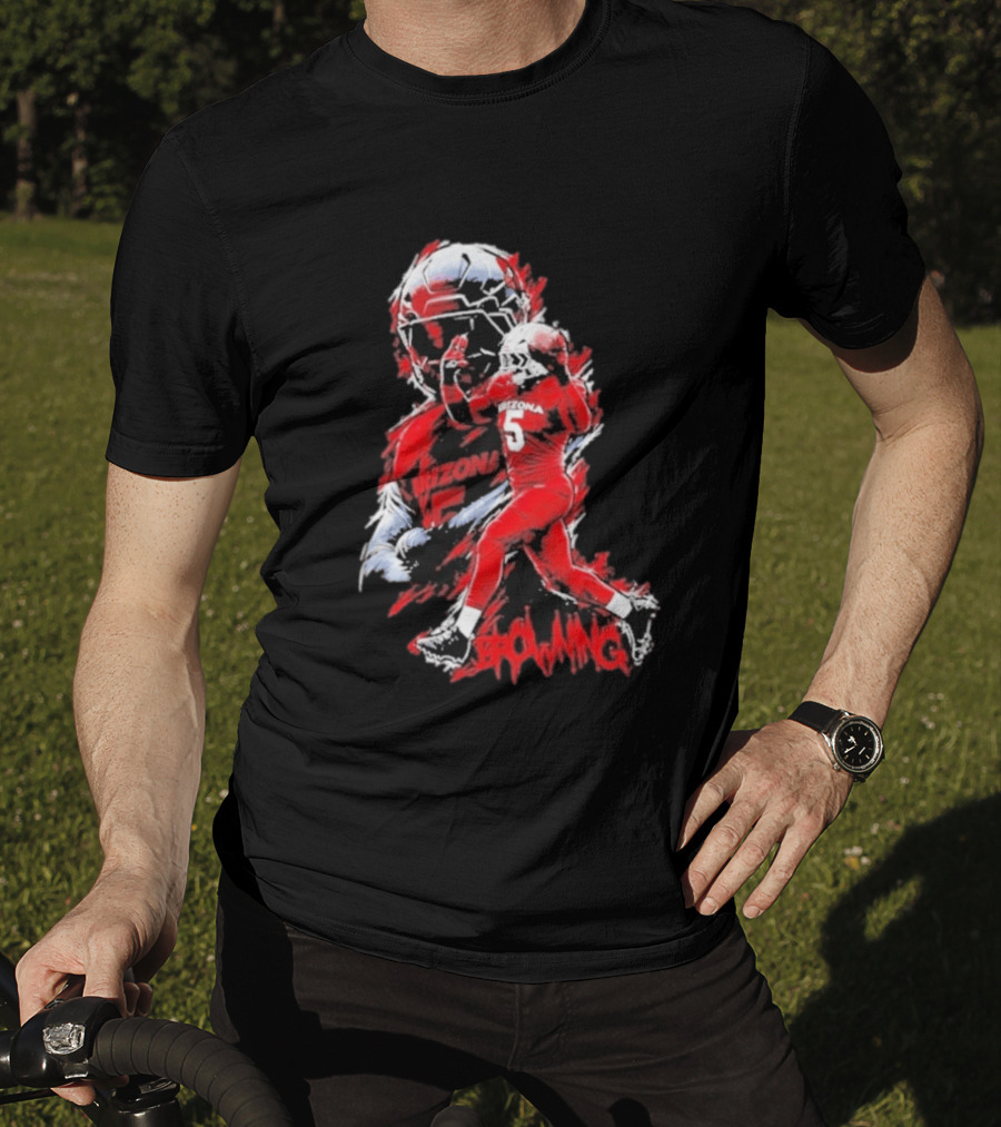 Arizona Wildcats NCAA Football Giovanni Richardson 5 Browning T-Shirt