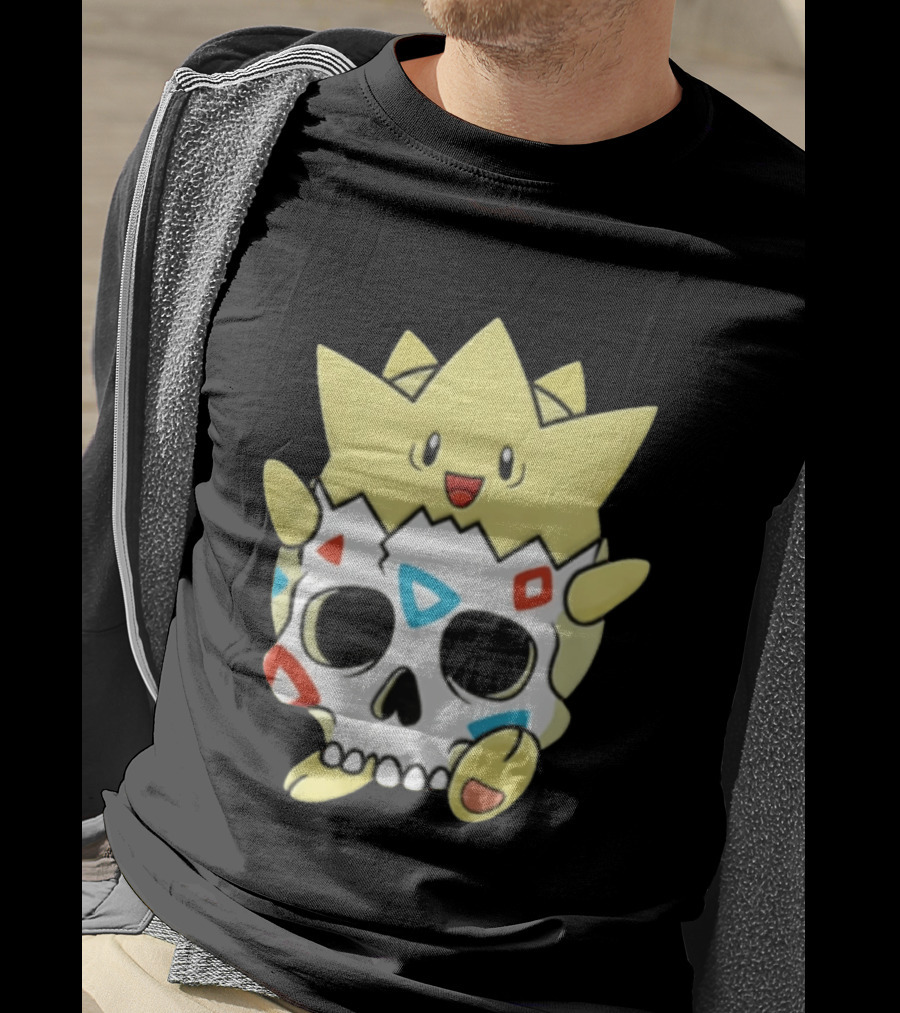 Togepi Skull Fusion Pokemon Anime Gaming Fan T-Shirt