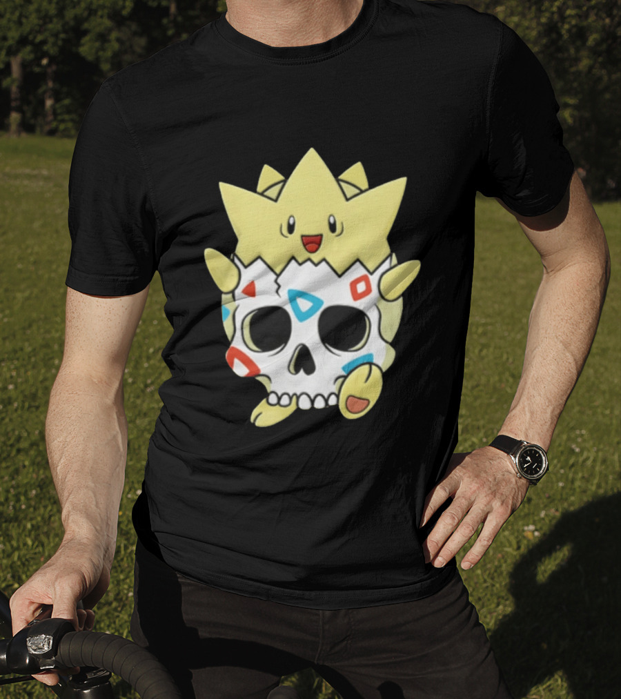 Togepi Skull Fusion Pokemon Anime Gaming Fan T-Shirt