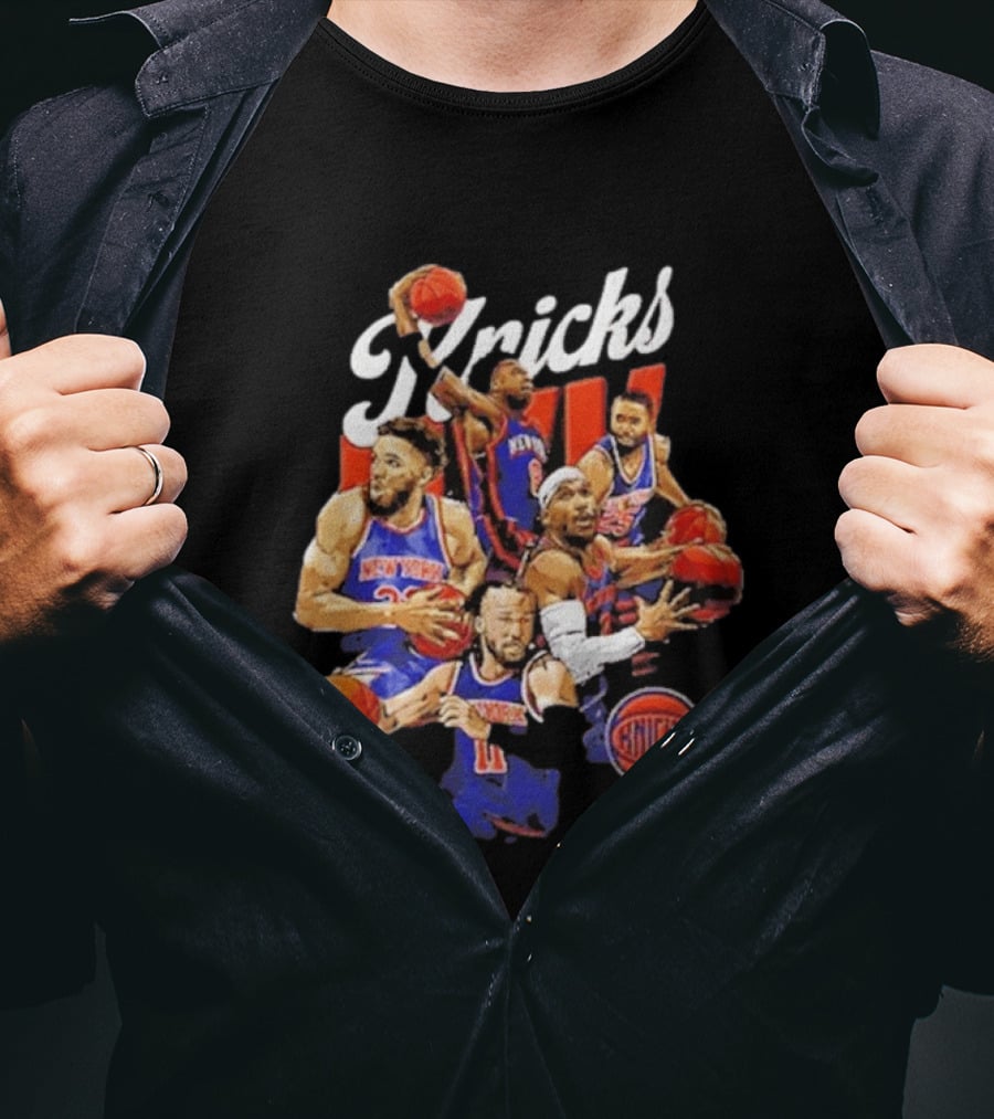 New York Knicks Jalen Brunson Julius Randle Mitchell Robinson NBA Players T-Shirt