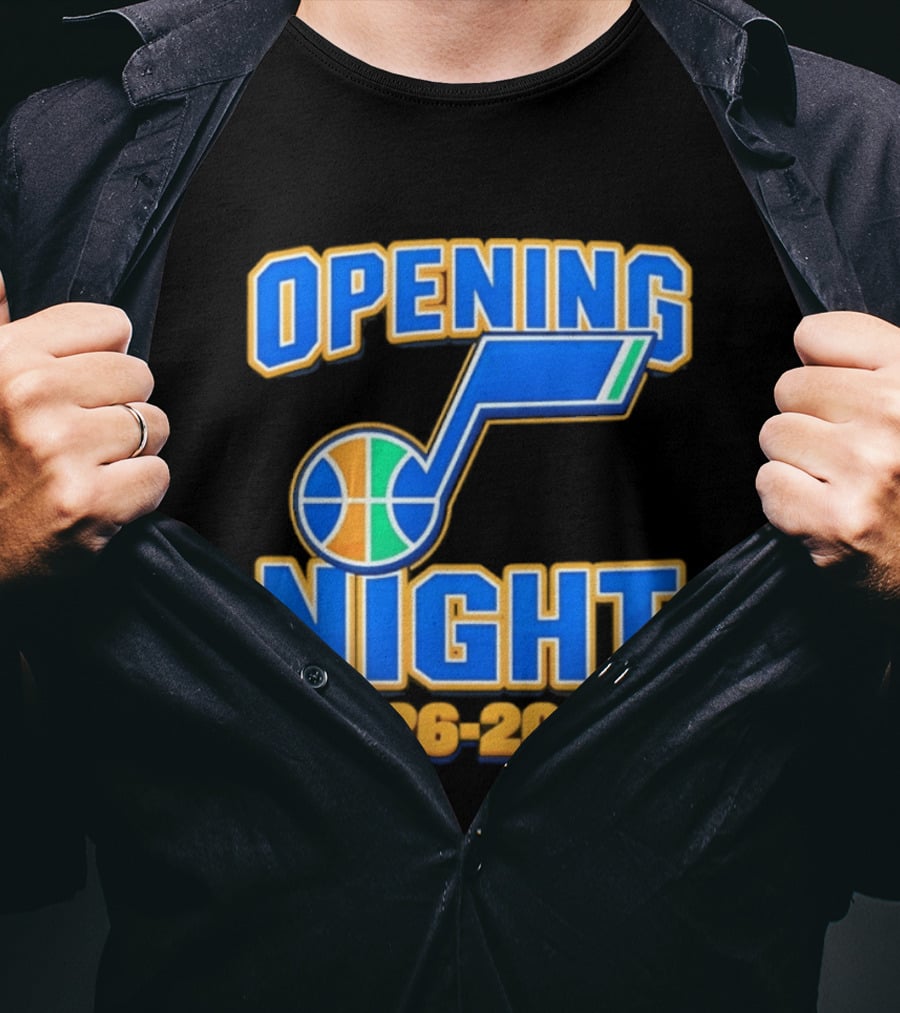 Opening Night 2026 2027 Utah Jazz Basketball Event T-Shirt