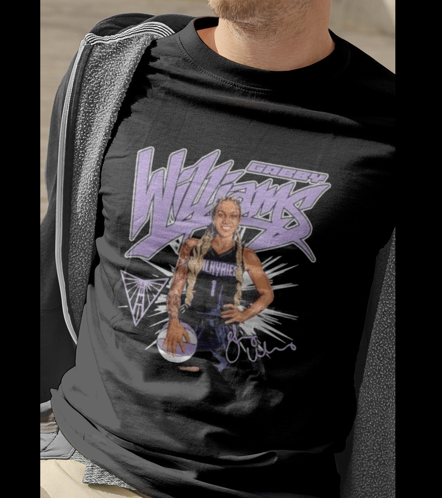 Gabby Williams Valkyries Basketball Art Signature T-Shirt