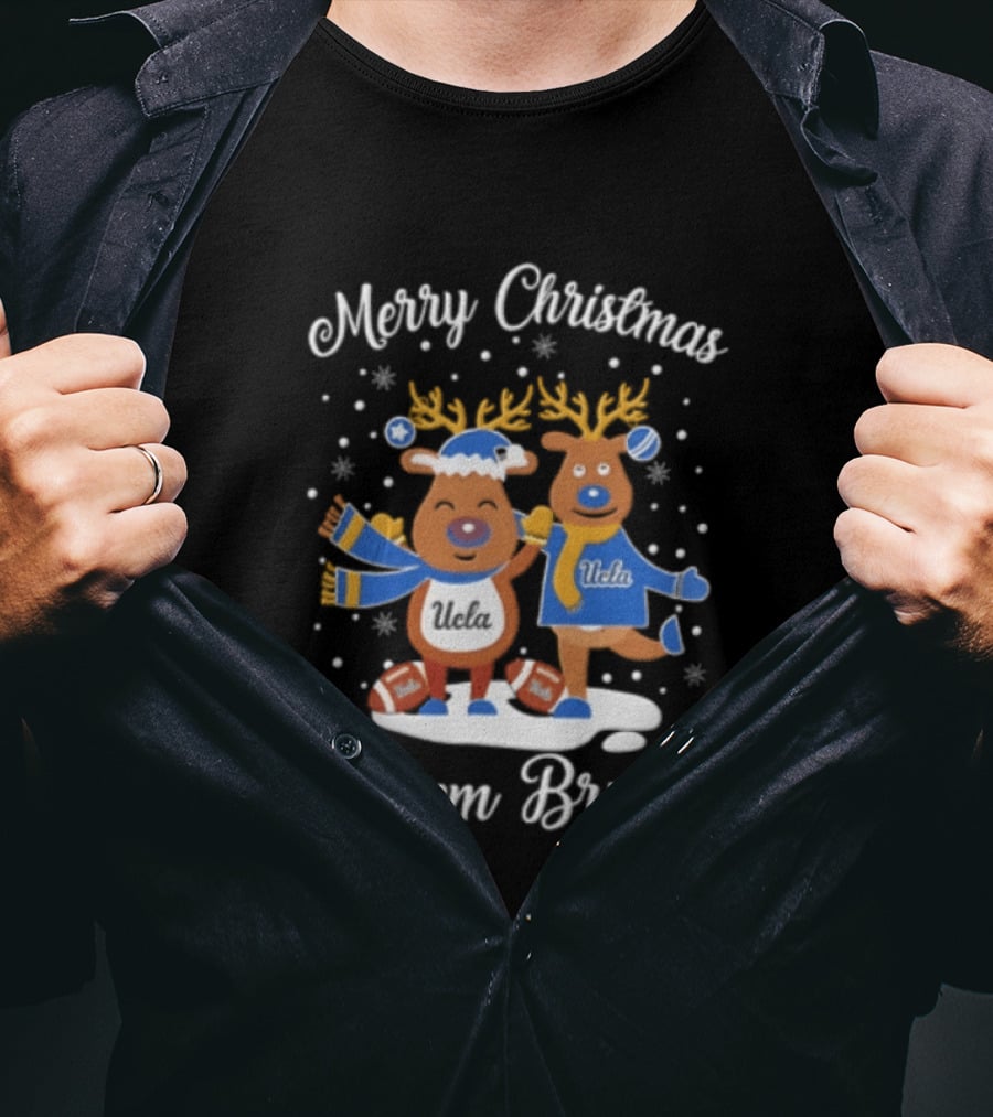 Merry Christmas UCLA Bruins Gig'em Reindeer Football Holiday 2026 T-Shirt