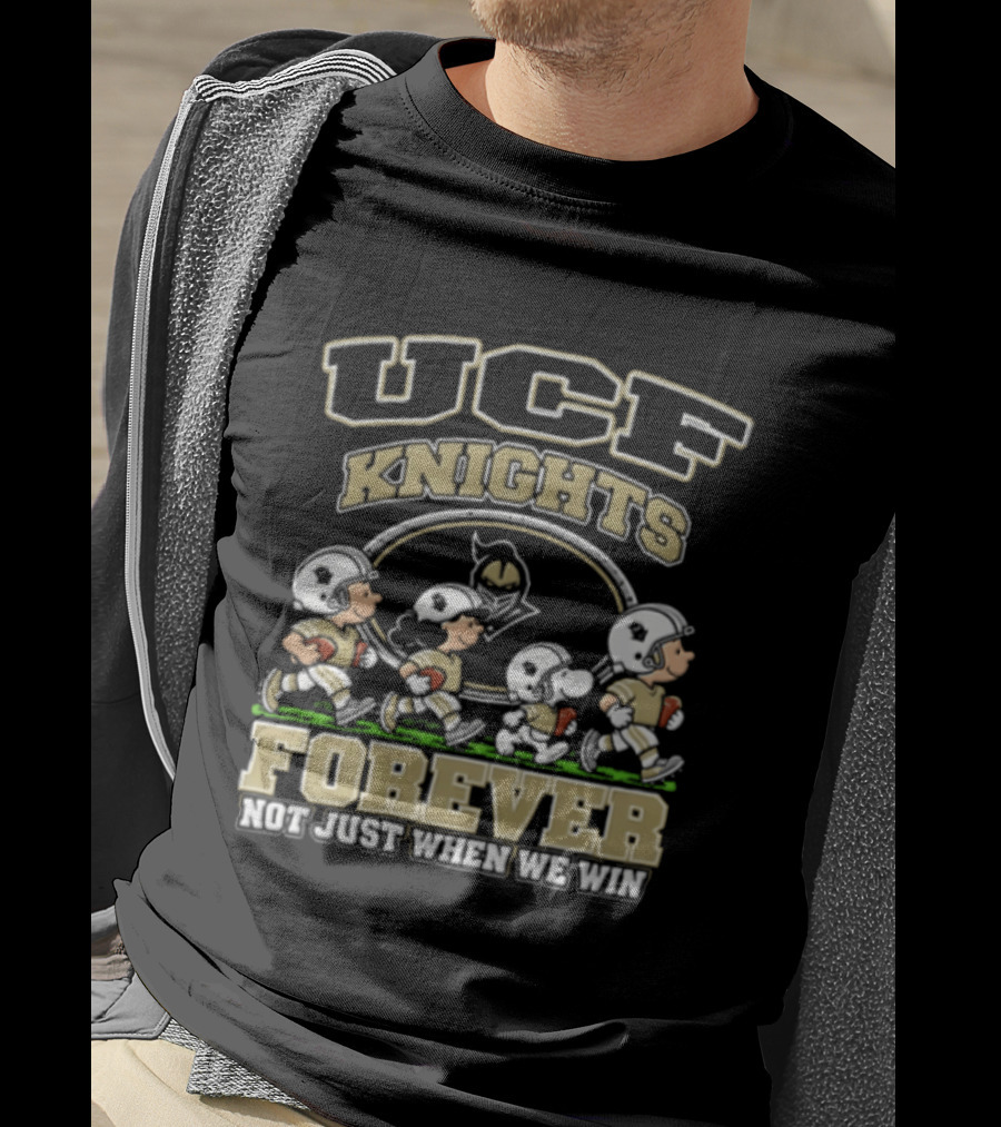 Peanuts Characters UCF Knights Forever Not Just When We Win 2026 T-Shirt