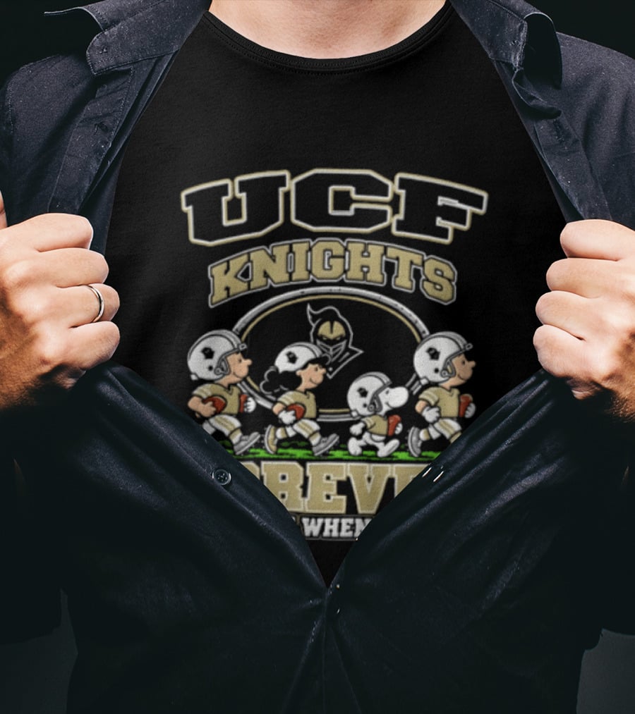Peanuts Characters UCF Knights Forever Not Just When We Win 2026 T-Shirt