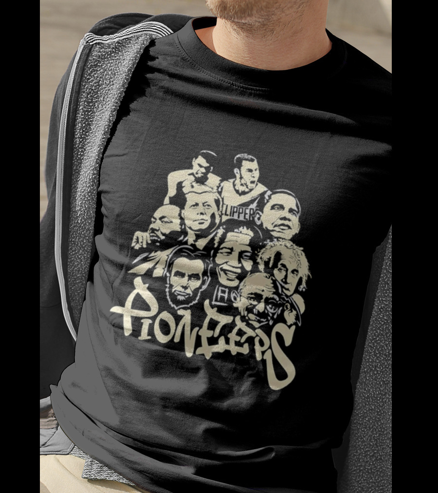 Pioneers Featuring Blake Griffin Los Angeles Clippers And Historical Figures T-Shirt