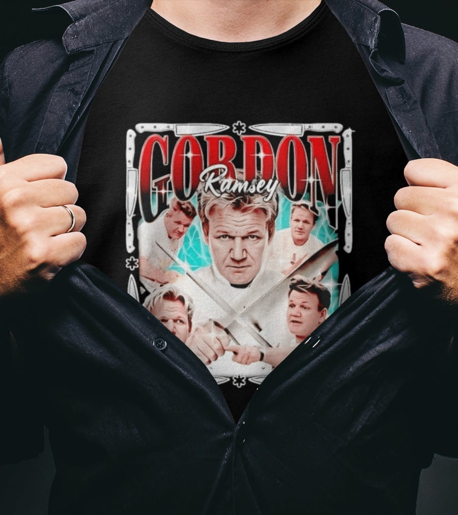 Gordon Ramsay Culinary Legend Chef Cooking Iconic Expressions T-Shirt