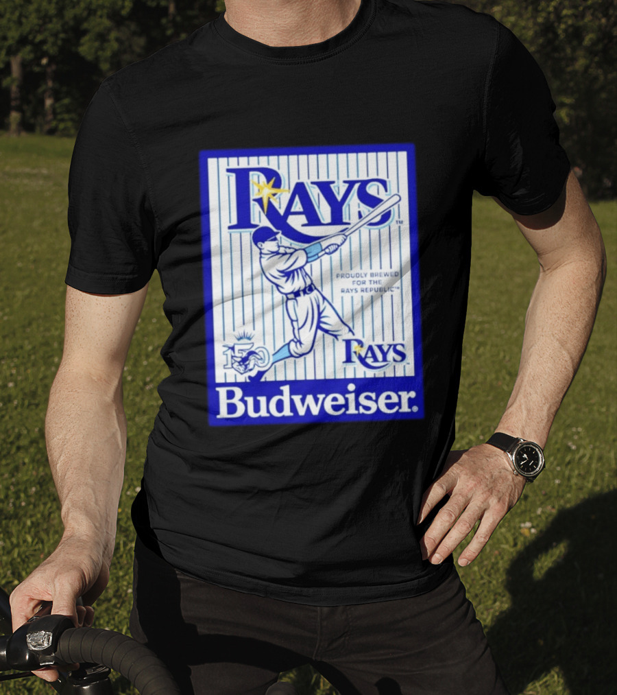 Rays Budweiser Proudly Brewed For The Rays Republic 150 Baseball Celebration T-Shirt