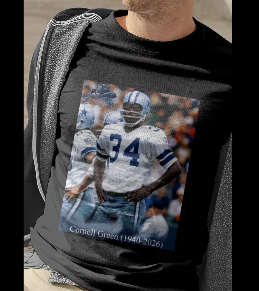 Cowboy Regs Cornell Green 1940 2026 Dallas Football Legend T-Shirt