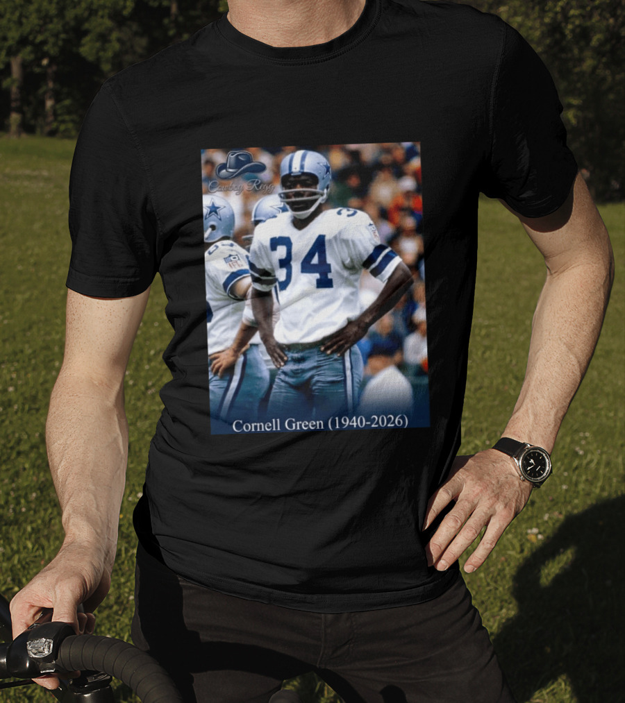 Cowboy Regs Cornell Green 1940 2026 Dallas Football Legend T-Shirt
