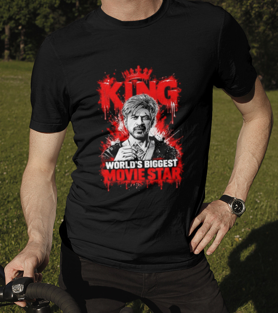 King Shah Rukh Khan World's Biggest Movie Star T-Shirt